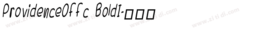 ProvidenceOffc BoldI字体转换